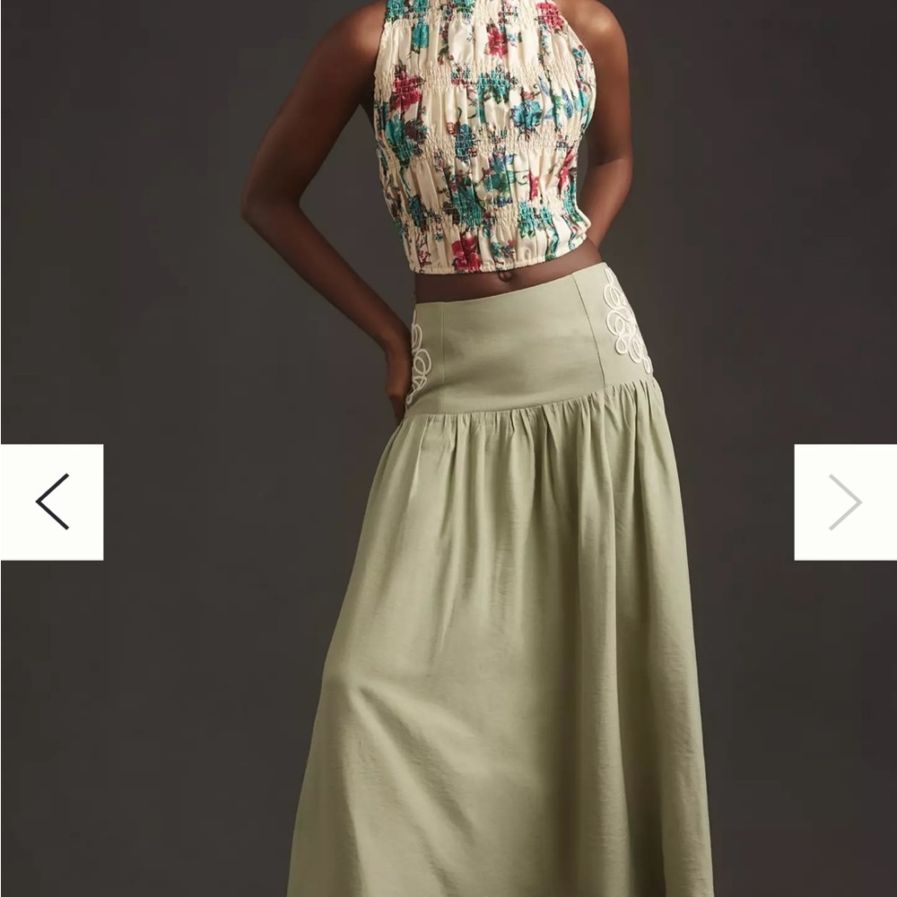 Anthropologie Let Me Be Tie Back Scarf Tank - Picture 3 of 8